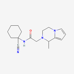 molecular formula C17H24N4O B2849527 N-(1-cyanocyclohexyl)-2-{1-methyl-1H,2H,3H,4H-pyrrolo[1,2-a]pyrazin-2-yl}acetamide CAS No. 1240705-44-5