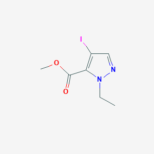 molecular formula C7H9IN2O2 B2849535 Methyl 1-ethyl-4-iodo-1H-pyrazole-5-carboxylate CAS No. 119458-46-7; 1354704-69-0