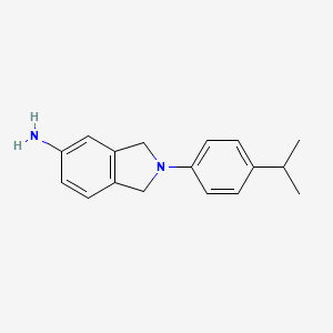 molecular formula C17H20N2 B2849539 2-[4-(propan-2-yl)phenyl]-2,3-dihydro-1H-isoindol-5-amine CAS No. 1094628-01-9