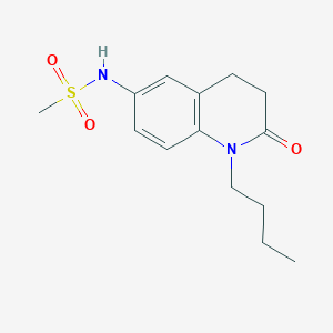 molecular formula C14H20N2O3S B2849543 N-(1-butyl-2-oxo-1,2,3,4-tetrahydroquinolin-6-yl)methanesulfonamide CAS No. 941912-08-9