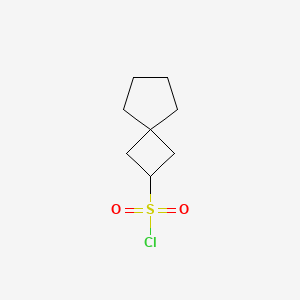 molecular formula C8H13ClO2S B2849562 Spiro[3.4]octane-2-sulfonyl chloride CAS No. 2413899-35-9