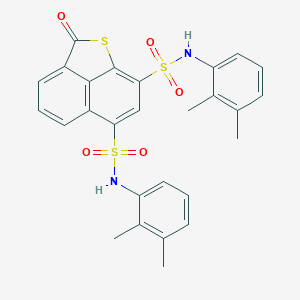 molecular formula C27H24N2O5S3 B284958 N~6~,N~8~-bis(2,3-dimethylphenyl)-2-oxo-2H-naphtho[1,8-bc]thiophene-6,8-disulfonamide 