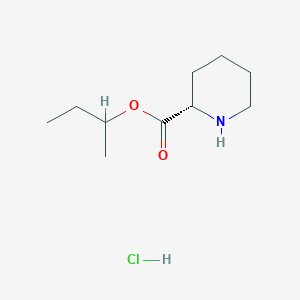 molecular formula C10H20ClNO2 B2849587 Butan-2-yl (2S)-piperidine-2-carboxylate;hydrochloride CAS No. 2470384-87-1