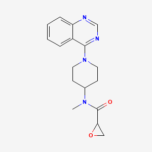 molecular formula C17H20N4O2 B2849630 N-Methyl-N-(1-quinazolin-4-ylpiperidin-4-yl)oxirane-2-carboxamide CAS No. 2411252-03-2