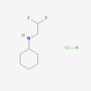 N-(2,2-Difluoroethyl)cyclohexanamine;hydrochloride