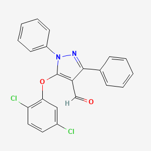 5-(2,5-dichlorophenoxy)-1,3-diphenyl-1H-pyrazole-4-carbaldehyde