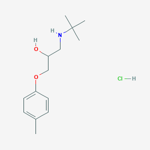 molecular formula C14H24ClNO2 B2849651 1-(Tert-butylamino)-3-(p-tolyloxy)propan-2-ol hydrochloride CAS No. 15149-20-9