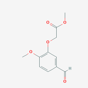 molecular formula C11H12O5 B2849657 Methyl (5-formyl-2-methoxyphenoxy)acetate CAS No. 1017047-53-8