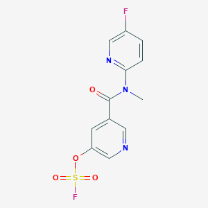 5-Fluoro-2-[(5-fluorosulfonyloxypyridine-3-carbonyl)-methylamino]pyridine