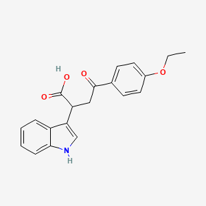 molecular formula C20H19NO4 B2849674 4-(4-ethoxyphenyl)-2-(1H-indol-3-yl)-4-oxobutanoic acid CAS No. 78860-78-3