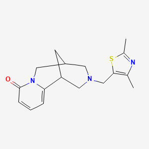 molecular formula C17H21N3OS B2849677 11-[(2,4-Dimethyl-1,3-thiazol-5-yl)methyl]-7,11-diazatricyclo[7.3.1.02,7]trideca-2,4-dien-6-one CAS No. 2326232-98-6