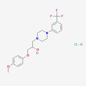 1-(4-Methoxyphenoxy)-3-(4-(3-(trifluoromethyl)phenyl)piperazin-1-yl)propan-2-ol hydrochloride