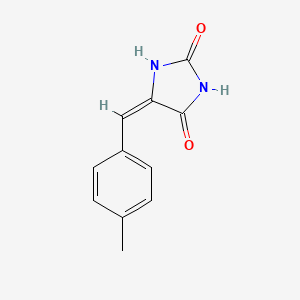 molecular formula C11H10N2O2 B2849686 5-(4-甲基苄基亚咪唑烷-2,4-二酮 CAS No. 120697-21-4