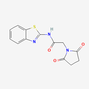 N-(benzo[d]thiazol-2-yl)-2-(2,5-dioxopyrrolidin-1-yl)acetamide