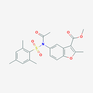 Methyl 5-[acetyl(mesitylsulfonyl)amino]-2-methyl-1-benzofuran-3-carboxylate