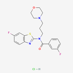 3-fluoro-N-(6-fluorobenzo[d]thiazol-2-yl)-N-(3-morpholinopropyl)benzamide hydrochloride
