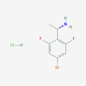 (S)-1-(4-Bromo-2,6-difluorophenyl)ethan-1-amine hydrochloride