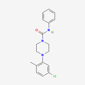 molecular formula C18H20ClN3O B2849715 4-(5-氯-2-甲基苯基)-N-苯基哌嗪-1-甲酰胺 CAS No. 401637-42-1