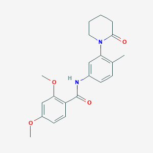 2,4-dimethoxy-N-(4-methyl-3-(2-oxopiperidin-1-yl)phenyl)benzamide