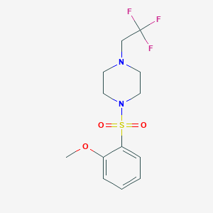 1-((2-Methoxyphenyl)sulfonyl)-4-(2,2,2-trifluoroethyl)piperazine