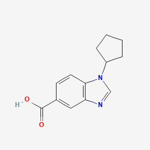 1-Cyclopentyl-1,3-benzodiazole-5-carboxylic acid