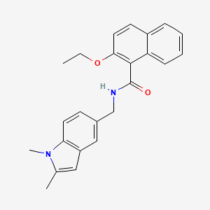 N-((1,2-dimethyl-1H-indol-5-yl)methyl)-2-ethoxy-1-naphthamide