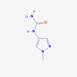 molecular formula C5H8N4O B2849777 1-(1-methyl-1H-pyrazol-4-yl)urea CAS No. 1153803-08-7