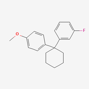 molecular formula C19H21FO B2849809 1-Fluoro-3-[1-(4-methoxyphenyl)cyclohexyl]benzene CAS No. 91663-15-9