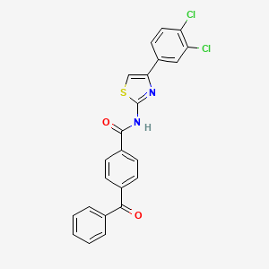 4-benzoyl-N-[4-(3,4-dichlorophenyl)-1,3-thiazol-2-yl]benzamide