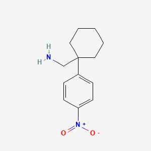molecular formula C13H18N2O2 B2849813 (1-(4-Nitrophenyl)cyclohexyl)methanamine CAS No. 2228611-13-8