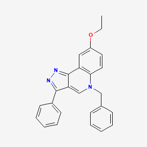 molecular formula C25H21N3O B2849820 5-benzyl-8-ethoxy-3-phenyl-5H-pyrazolo[4,3-c]quinoline CAS No. 866341-32-4