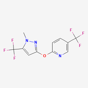 2-{[1-methyl-5-(trifluoromethyl)-1H-pyrazol-3-yl]oxy}-5-(trifluoromethyl)pyridine