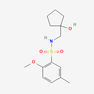 N-((1-hydroxycyclopentyl)methyl)-2-methoxy-5-methylbenzenesulfonamide
