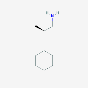molecular formula C12H25N B2849901 (2R)-3-Cyclohexyl-2,3-dimethylbutan-1-amine CAS No. 2248173-85-3