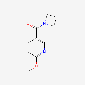 molecular formula C10H12N2O2 B2849920 Azetidin-1-yl(6-methoxypyridin-3-yl)methanone CAS No. 2194216-78-7