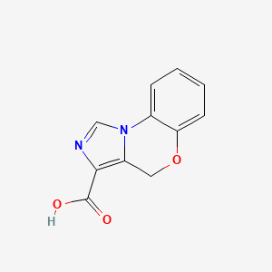 molecular formula C11H8N2O3 B2849922 4H-imidazo[5,1-c][1,4]benzoxazine-3-carboxylic acid CAS No. 1369318-81-9