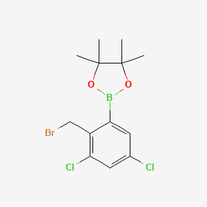 2-(2-(Bromomethyl)-3,5-dichlorophenyl)-4,4,5,5-tetramethyl-1,3,2-dioxaborolane