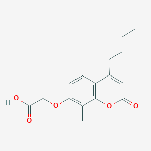 molecular formula C16H18O5 B2849929 [(4-butyl-8-methyl-2-oxo-2H-chromen-7-yl)oxy]acetic acid CAS No. 428504-99-8