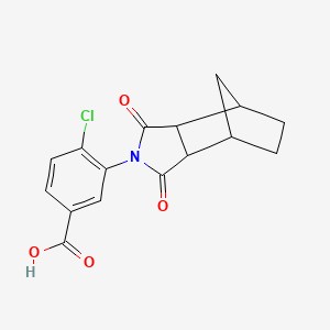 molecular formula C16H14ClNO4 B2849937 4-chloro-3-(1,3-dioxooctahydro-2H-4,7-methanoisoindol-2-yl)benzoic acid CAS No. 958228-76-7