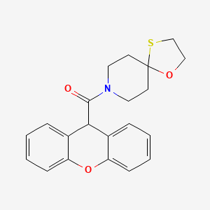 molecular formula C21H21NO3S B2849941 1-oxa-4-thia-8-azaspiro[4.5]decan-8-yl(9H-xanthen-9-yl)methanone CAS No. 1351649-44-9