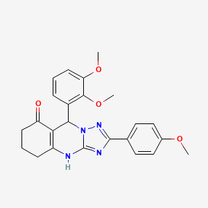 9-(2,3-dimethoxyphenyl)-2-(4-methoxyphenyl)-5,6,7,9-tetrahydro-[1,2,4]triazolo[5,1-b]quinazolin-8(4H)-one