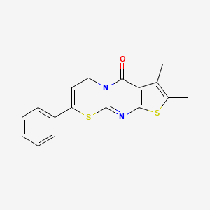 2,3-dimethyl-8-phenylthieno[2',3':4,5]pyrimido[2,1-b][1,3]thiazin-4(6H)-one