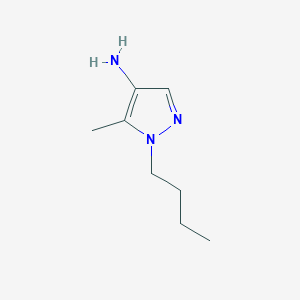 molecular formula C8H15N3 B2849962 1-Butyl-5-methyl-1H-pyrazol-4-amine CAS No. 1006453-79-7