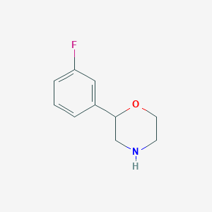 molecular formula C10H12FNO B2849972 2-(3-Fluorophenyl)morpholine CAS No. 62008-55-3
