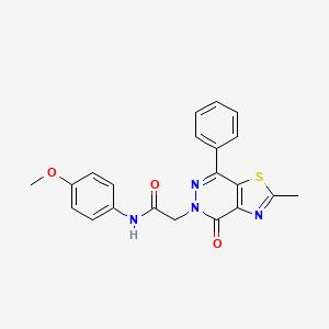 N-(4-methoxyphenyl)-2-(2-methyl-4-oxo-7-phenylthiazolo[4,5-d]pyridazin-5(4H)-yl)acetamide