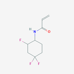 molecular formula C9H12F3NO B2849994 N-(2,4,4-Trifluorocyclohexyl)prop-2-enamide CAS No. 2305560-38-5