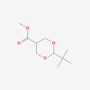 molecular formula C10H18O4 B028500 2-叔丁基-1,3-二氧六环-5-甲酸甲酯 CAS No. 1159977-17-9