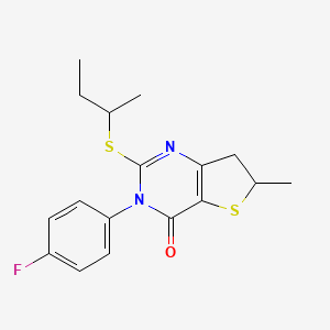 2-(sec-butylthio)-3-(4-fluorophenyl)-6-methyl-6,7-dihydrothieno[3,2-d]pyrimidin-4(3H)-one