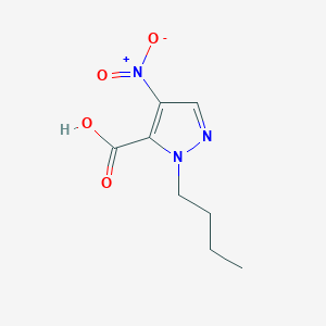molecular formula C8H11N3O4 B2850014 1-butyl-4-nitro-1H-pyrazole-5-carboxylic acid CAS No. 1856100-00-9