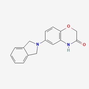 molecular formula C16H14N2O2 B2850017 6-(1,3-二氢-2H-异喹啉-2-基)-2H-1,4-苯并噁嗪-3(4H)-酮 CAS No. 860650-36-8